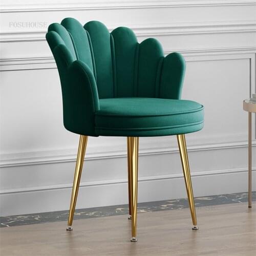 Nordic Living Room Hotel Leisure Dining Chairs Bedroom Designer Backrest Armchair Simple Modern Balcony Dormitory Dressing Chair
