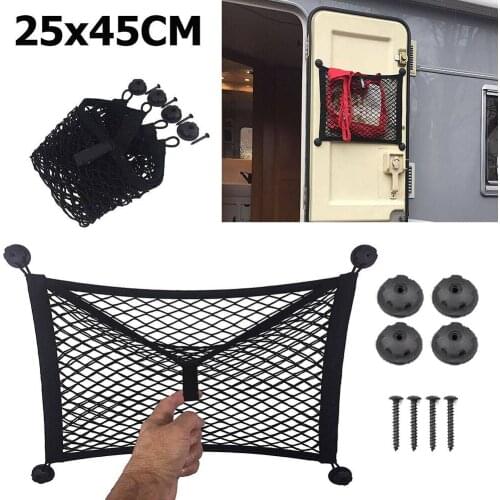 25x45cm Extra Large Elastic Storage Net For Cargo Van Motorhome Mobile Home Caravan Boat Car Storage Net