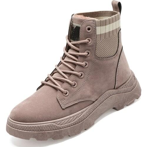 Winter snow women boots 2019 new fashion solid winter ankle boots women round toe women shoes lace-up ladies shoes W20-08