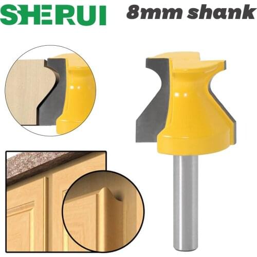 1PC 8mm Shank Door Lip Finger Grip w/ 3/16" Radius Router Bit Trimming Wood Milling Cutter for Woodwork Cutter Power Tools