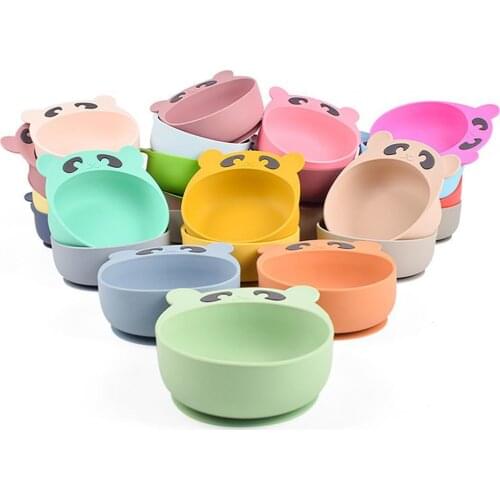 3Pcs/Set Kids Bowl Cartoon Shape Suction Cup Bottom BPA Free Children Dining Bowls Spoon Fork Toddler Baby Dish Feeding Utensils