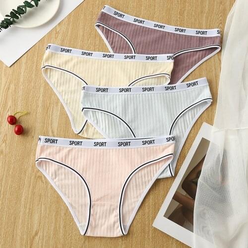 3Pcs/Set New Womens Sexy Panties Soft Women Underpants Solid Briefs Lingerie Intimate Underwear Comfort Low Waist Briefs
