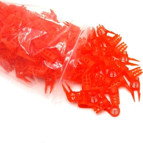 300pcs Beekeeping Supplies Plastic Bee Queen Cage Cell Cover Orange Cells Caps Protective Cellular Tool Bees Tools Protection