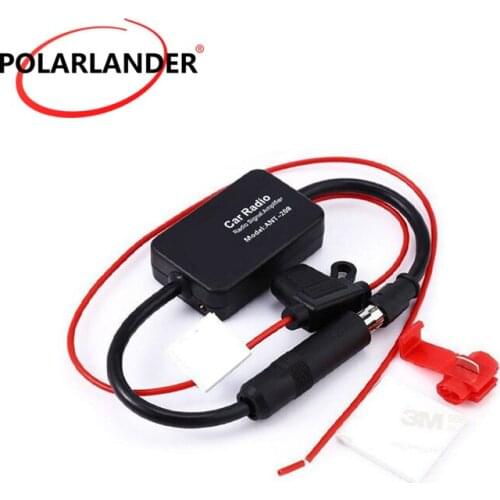 Universal Auto FM/AM Antenna Booster 12V Waterproof Radio Signal Amplifier Enhance Signal For Car Boat Marine