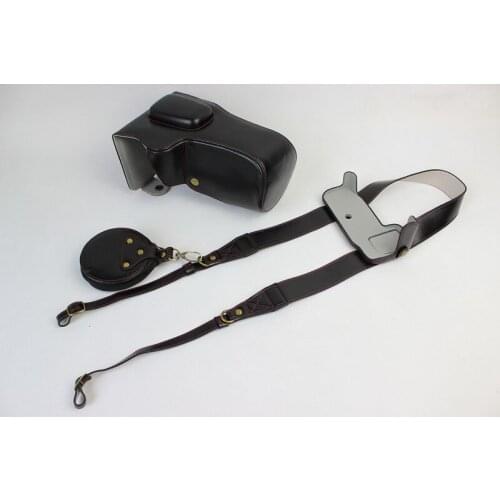 Black/Brown/Coffe Deluxe Edition PU Leather Camera Case Cover For Nikon D800 D810 camera With Storage Bag Bottom Opening Case