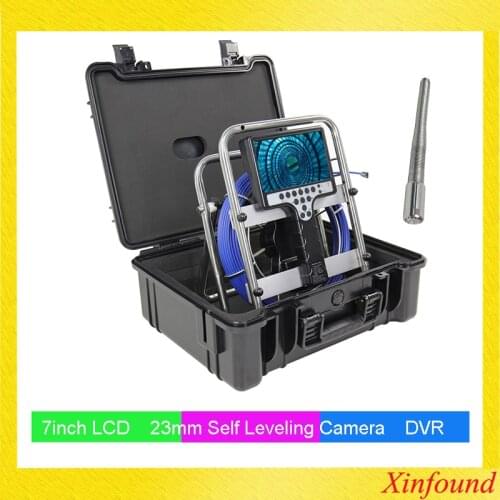 Camera 20m 30m 50m Cable 23mm Self Leveling Pipe Locating Drain Sewer Inspection Camera Snake Endoscope Meter Counter Borescope
