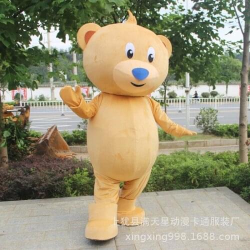 Teddy Bear Mascot Costume Black and White Panda Cartoon Doll Halloween People Wearing Dolls Cosplay Props Plush Show Muppets