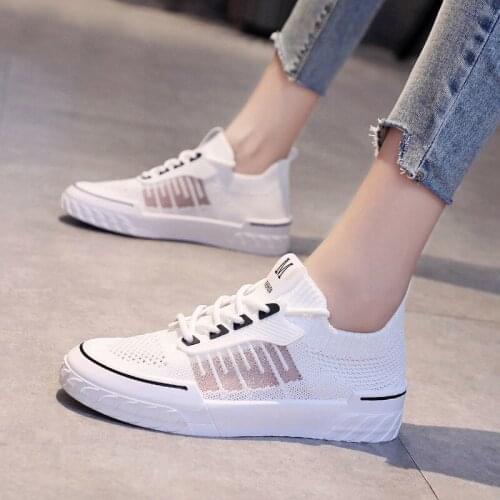 Vulcanized Shoes Sneakers Women Trainers Knitted Sneakers Ladies Slip-on Sock Shoes Sparkly Crystal Zapatillas Mujer Casual