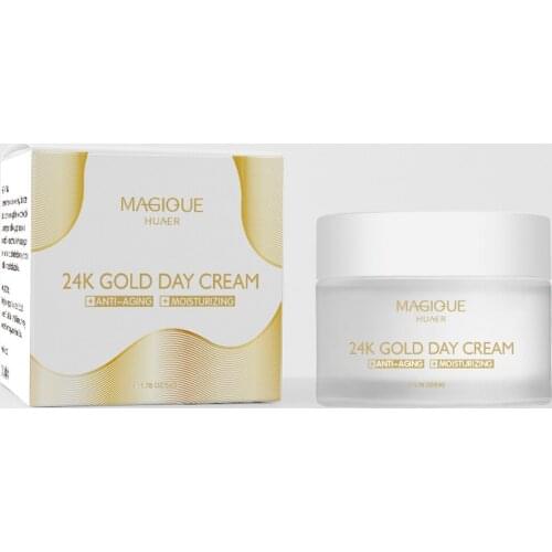 Luxsimel OEM Private Label 24K Gold moisturizer Face Whitening Pure Gold Cream without Side Effect