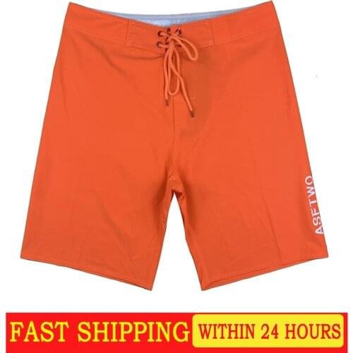 Patch mens leisure breathable quick-dry pants surf beach pants solid color sports shorts stretch waterproof swimming trunks