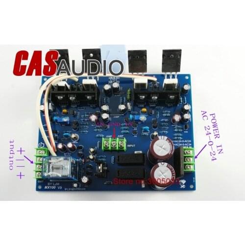 MX100 Dual channel TTA1943 TTC5200 Power amplifier board With spk protection