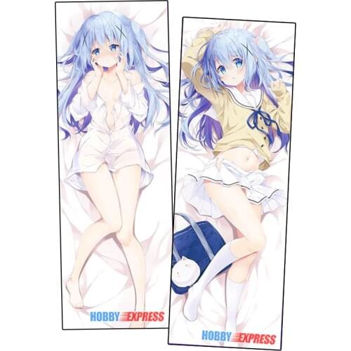 Hobby Express Anime Dakimakura Japanese Otaku Waifu Hugging Body Pillow Cover Chino Kafu Is the Order a Rabbit YCDS645