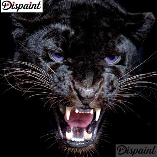 Dispaint Full Square/Round Drill 5D DIY Diamond Painting "Animal leopard" Embroidery Cross Stitch 3D Home Decor Gift A12379