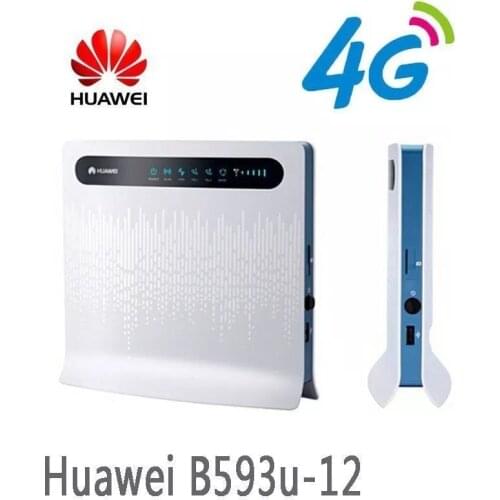 Unlocked Huawei B593 B593U-12 100Mbps 4G LTE FDD CPE wifi wireless Router with sim card slot pk B593S-22 B310S-22