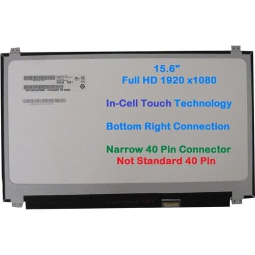 Touch Screen For Lenovo Narrow 40 Pins NV156FHM-T00 B156HAK02.0