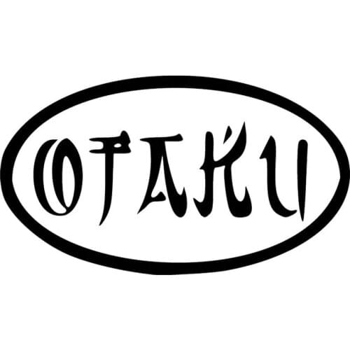 15.5x8.8CM OTAKU Funny Vinyl Decals Black/Silver Car Sticker Motorcycle Car-styling