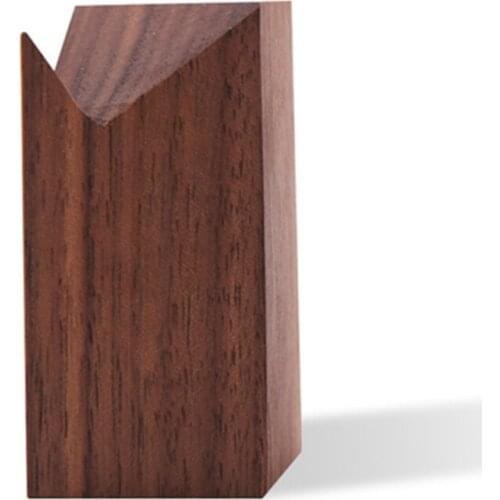 T5UF Personalized Black Walnut Wood Wedding Bearer Puzzle Pillow Wedding Ring Holder