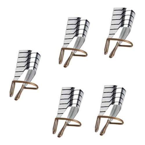 5pcs Nail Stencils Forms UV Gel Tool Acrylic French Tips Nail Art Extension MPwell