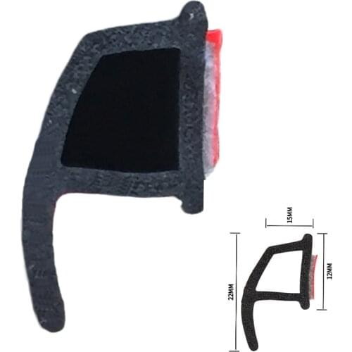 Universal P Type Car door sealing strip Auto edge Rubber Waterproof Dustproof Noise insulation strip Sound proofing with 3M Gule
