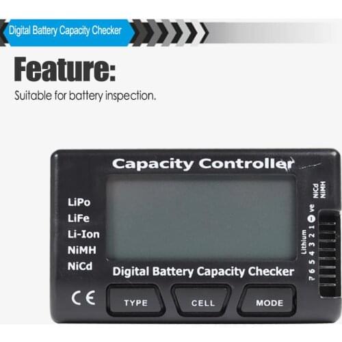 High Precision Digital Battery Capacity Checker Practical Durable and Portable Screen Display RC CellMeter 7 for Li-ion NiMH