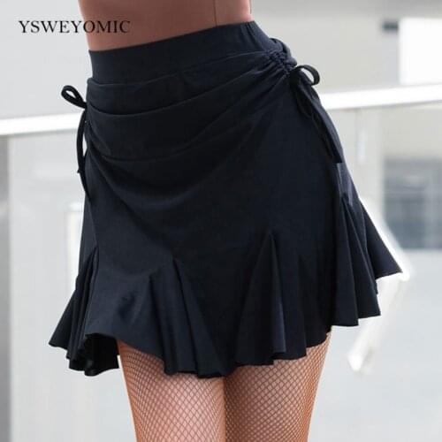 Fashion Latin Dance Skirt Women Tango Salsa Ballroom Practice Wear Samba Rumba Cha Cha Performance Dance Outfit For Girls