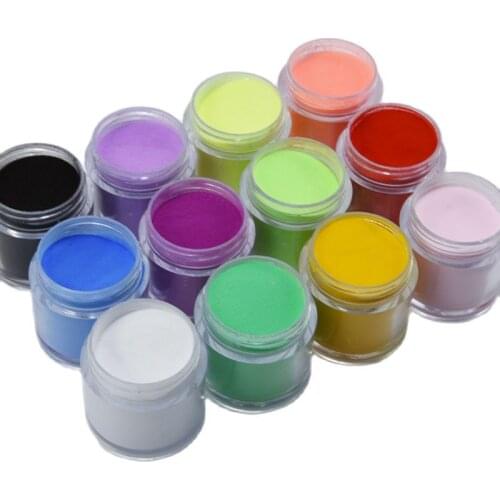 10g/bottle Acrylic Powder For Nails Art Polymer Tips Neon Fluorescent DIY Crystal Nail Styling Manicure Design Powders Dust ^716