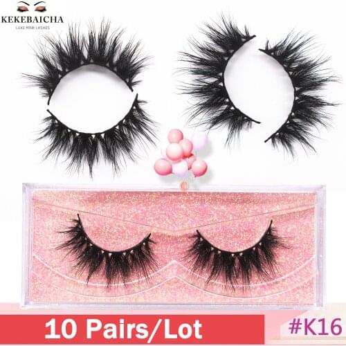 10 Pairs 3D Mink Eyelashes Cruelty Free Lashes Fluffy Full Strip Crisscross False Eyelashes Cils Makeup Dramatic Mink Eyelashes