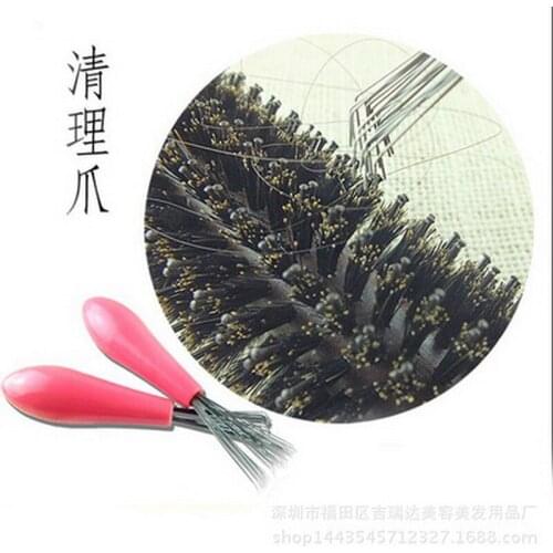 100pcs Comb Hair Brush Cleaner Cleaning Remover Embedded Beauty Tools Plastic Handle New