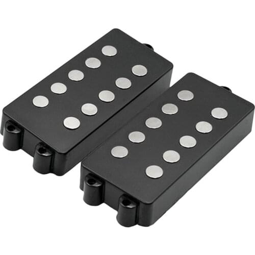 2 Pcs Black Magnet M Style Bass Humbucker 5 String Pickup for Bass Guitar