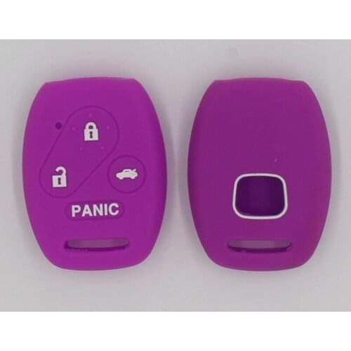 2PC Silicone Remote Car Key Case Cover For Honda Fit CIVIC JAZZ Pilot Accord CR-V Freed Freed Pilot StepWGN Insight