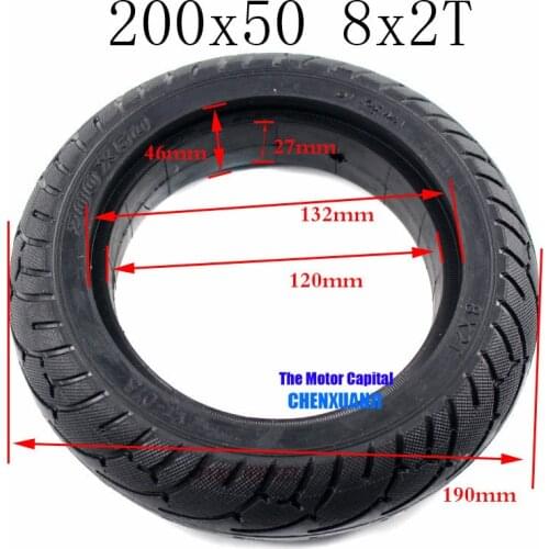 200x50 8X2T Solid tyre with high quality 8 inch tire fit Electric Self Balancing Hoverboard Scooter