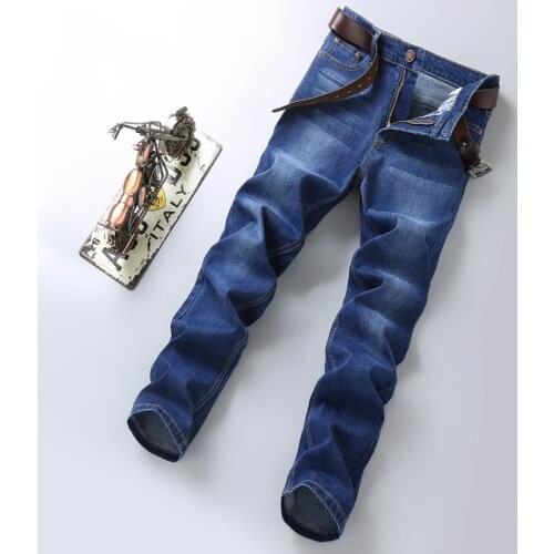 2020 New Hot cotton Jeans Men High Quality Famous Brand Denim trousers soft mens pants autumn jean fashion Large Big size 40