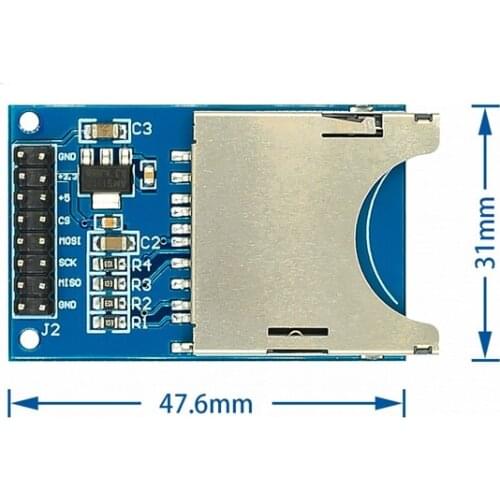 5PCS/LOT Reading and writing module SD Card Module Slot Socket Reader For ARM MCU