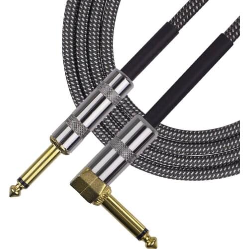 6 Meters/ 20 Feet Guitar Cable for Electric Guitar Bass Mixer Amplifier Equalizer Guitar Accessories Musical Instrument