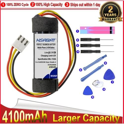 HSABAT 0 Cycle 3500mAh Battery for HARMAN KARDON Onyx Studio 4 ICR22650 Speaker Replacement Accumulator