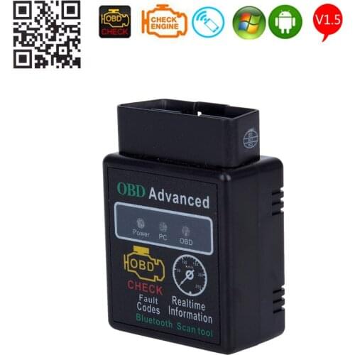 ELM327 HHOBD OBD2 V1.5 Car Diagnostic Scanner ELM 327 Bluetooth Interface Support All OBDII OBD 2 Protocols