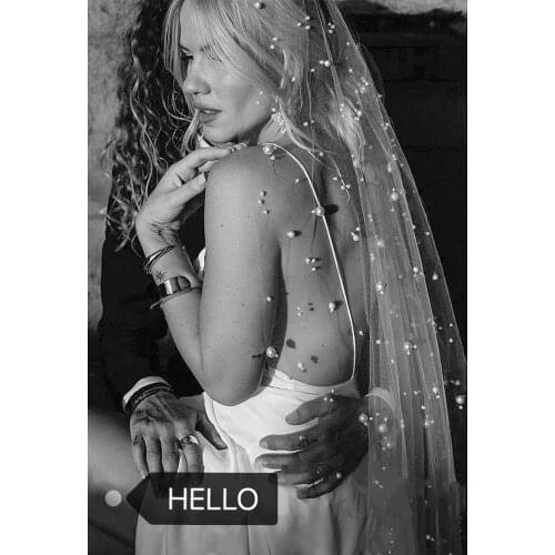 2021 Romantic New Bridal Veils Vintage Long 2 m Tulle Starry Pearls Luxury Veils For Wedding Accessories With Comb Marry Gifts