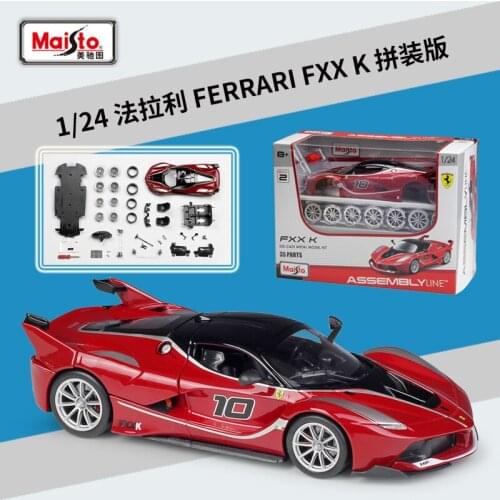 Maisto 1:24 FXX K Red Enzo F50 F430 488 GTB Laferrari 458 Italia F12 Racing Car Assembly Line Static Simulation Alloy Model Car