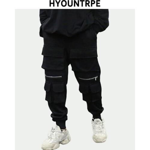 Мужские брюки с карманами HYOUNTRPE China At AliExpress