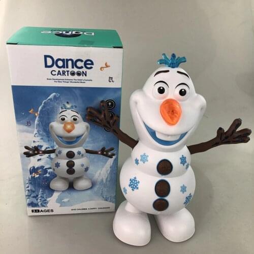 2020 New Disney Frozen 2 elsa Dancing Olaf Music Toys Kawaii Light Electric Cartoon Snowman Doll kids Christmas Birthday Gift