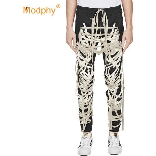 MenS Casual Punk Pants Gothic MenS Harem Sweatpants Autumn Cross Light Men And Women Solid Color Loose Black Pants 2020 Tide