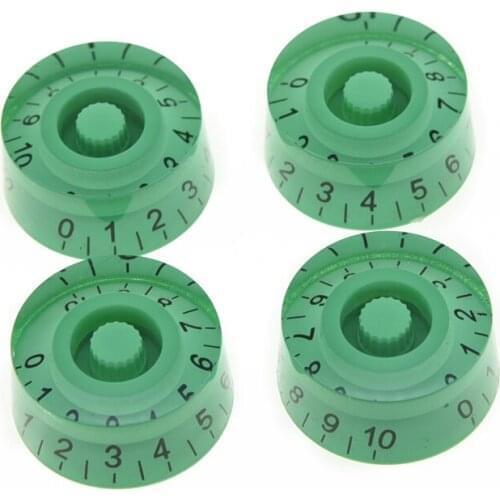 KAISH Set of 4 Green LP Guitar Speed Knob Control Knobs
