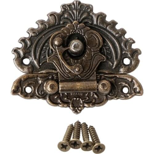 New Hot Vintage Retro Style Decorative Hasp Toggle Suitcase Box Lock Hook Latch Buckles