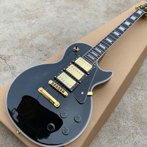 OEM 6-string electric guitar,Ebony fingerboard,frets binding,tone-pro bridgeblack 3piece pickup with Gold hardware,free delivery