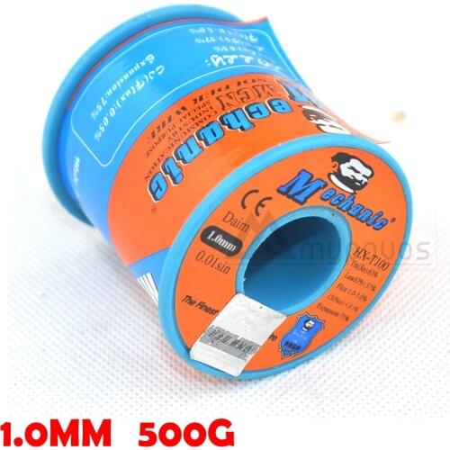 HK Mechanic Rosin Core Solder Wire 1.0mm 500g Low Melting Point Soldering BGA Tools