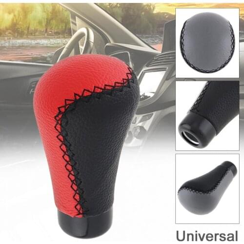 Universal 2 Colors PVC Car Manual Transmission Gear Shift Handball Knob with 4 Plastic Adapter/Special Wrench/Mounting Screws