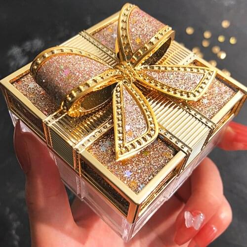 Mackandy Bowknot Silky Air Powder Lightweight and Durable Oil-Control Waterproof Face Powder Finishing Powder