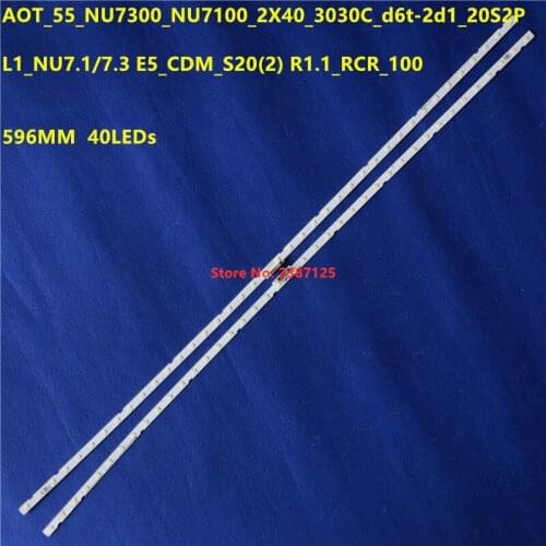 LED Backlight strip bar 40 lamp for UN55NU7300 UE55NU7105 AOT_55_NU7300_NU7100 55NU710C STS550AU9 BN96-45913A 15485A