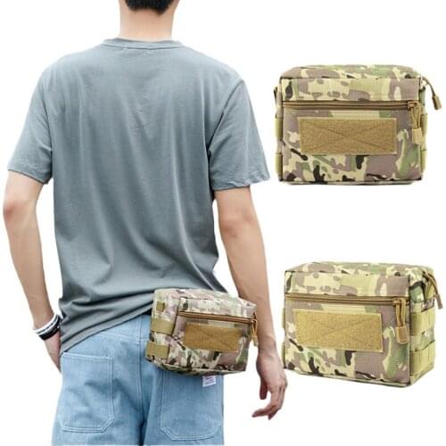 Outdoor Tactical Waist Pack Nylon Medical Edc Pouch Sports Camping Military Accessories Molle Hunting Tactical Belt Waist Bags
