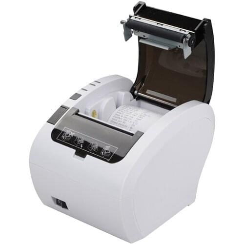 White 80 mm receipet printer thermal driver with USB+Lan thermal pos printer